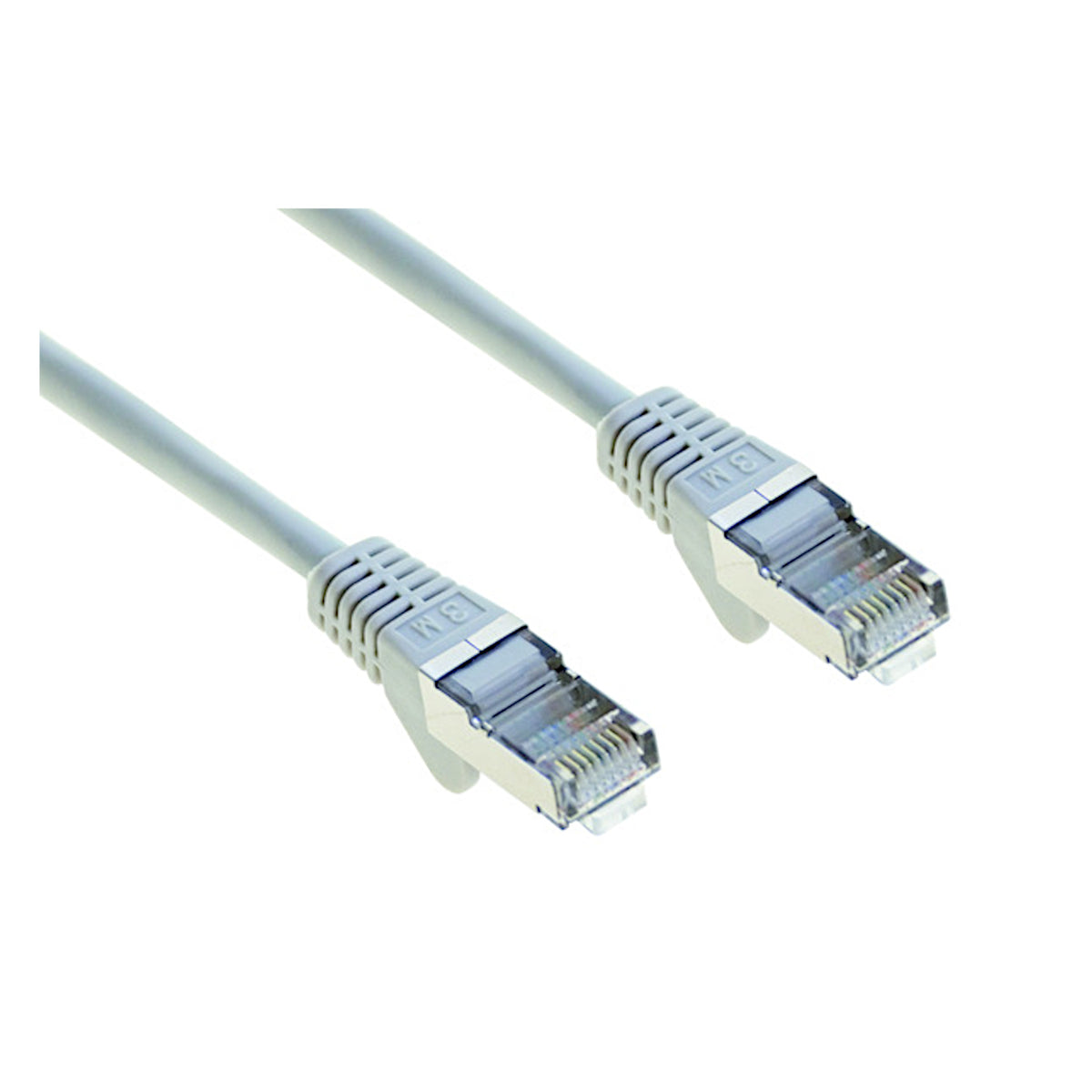 Cavo di rete LAN Ethernet CAT5e UTP da 3 metri con connettori RJ45 grigio per collegamenti stabili