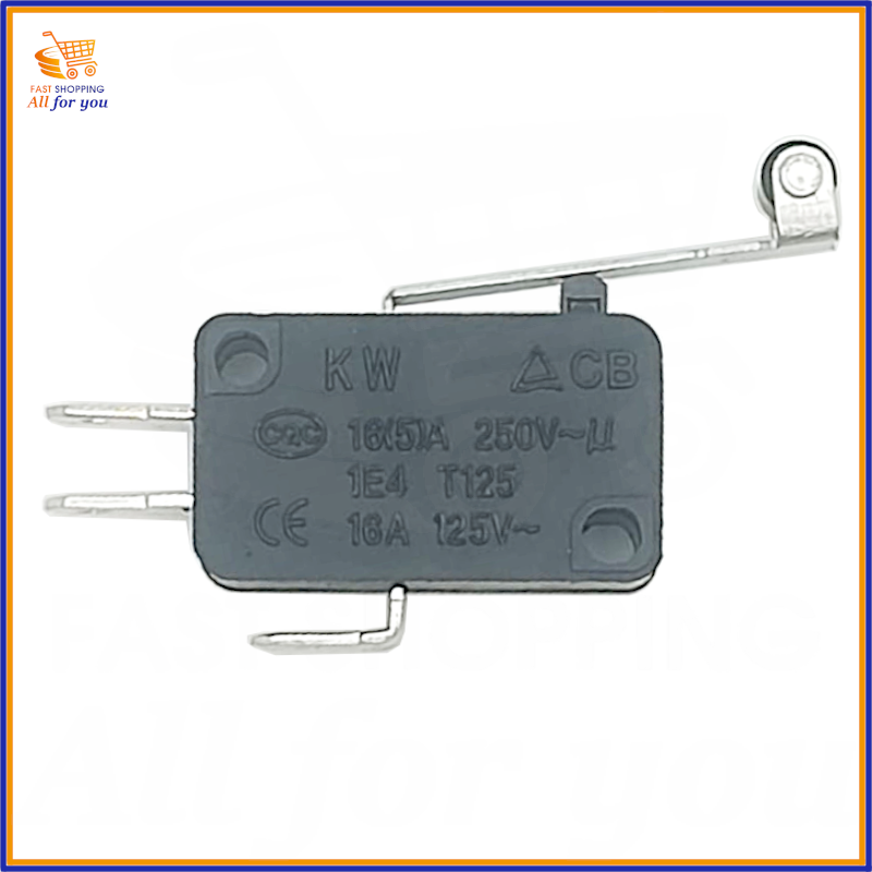 Dettaglio delle specifiche sul corpo del microswitch a leva con rotella