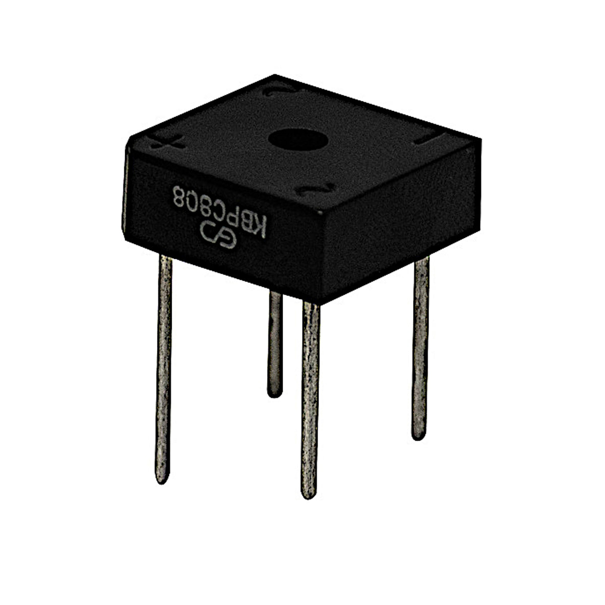 Ponte di diodi raddrizzatore KBPC808 8A 800V con terminali a saldare per montaggio verticale su circuito stampato