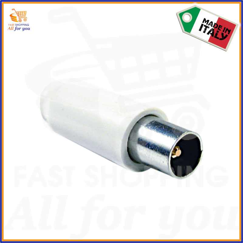 10 X SPINOTTO Connettore Antenna Tv Maschio 9,5mm Volante Master 0591 Made ITALY EUR 3,80 - IT - Foto 7