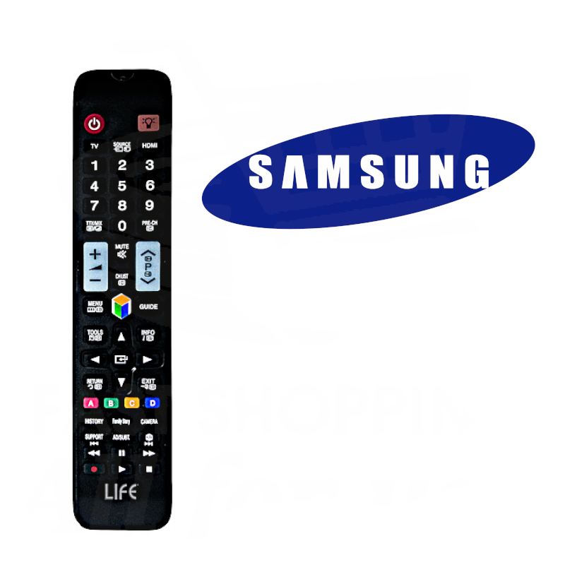 Telecomando sostitutivo nero preprogrammato per TV Samsung, compatibile con modelli LCD, LED e Plasma, non necessita di programmazione.