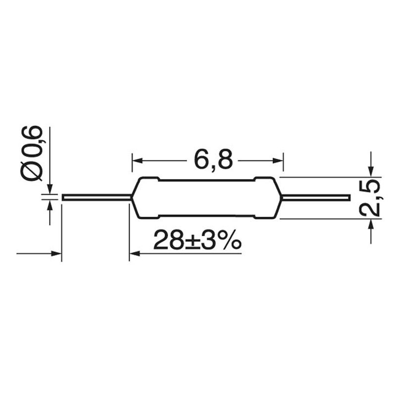 Resistenze 1/4 W resistori a filo