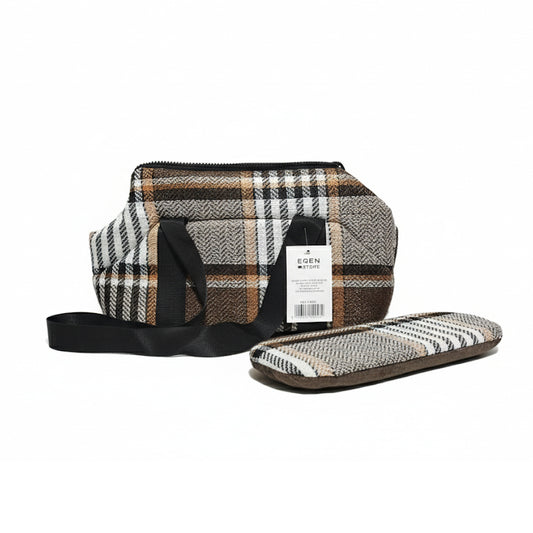 Borsa trasportino per cani piccoli con tracolla e cuscino