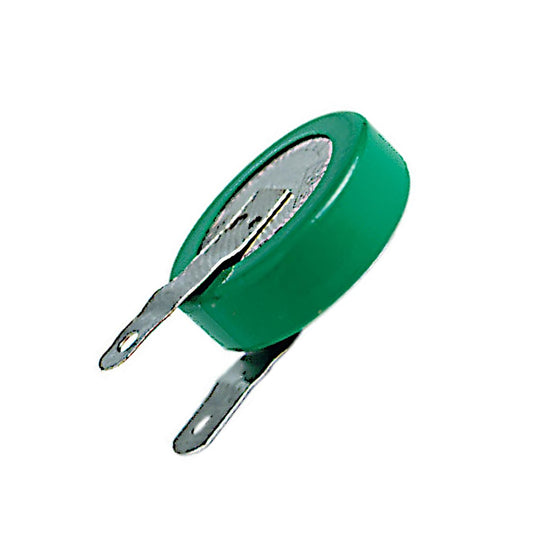 Batteria ricaricabile Ni-Mh a bottone 1.2V 80mAh Extracell con terminali a saldare per circuito stampato PCB