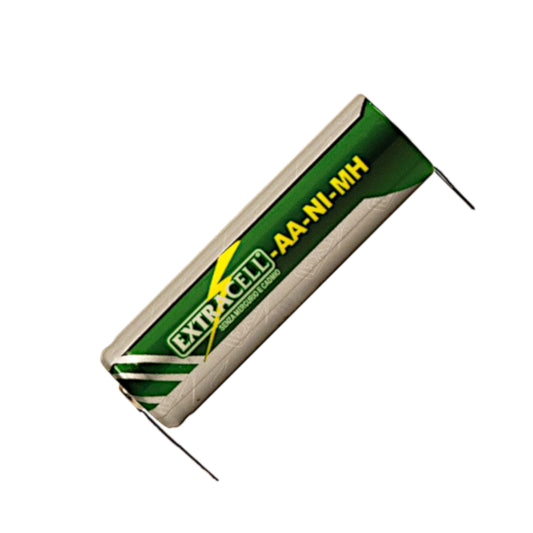 Batteria ricaricabile Ni-Mh AA 2600mAh Extracell con terminali a saldare per progetti di elettronica