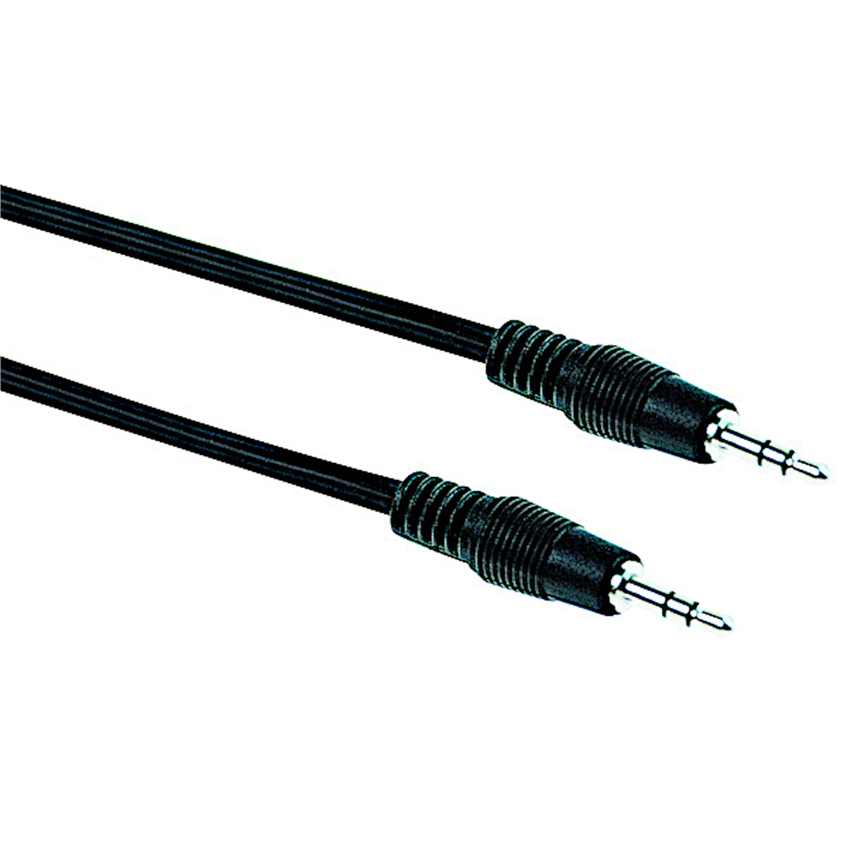 Cavo audio jack 3,5 mm stereo maschio maschio da 5 metri nero per collegamento cuffie e casse