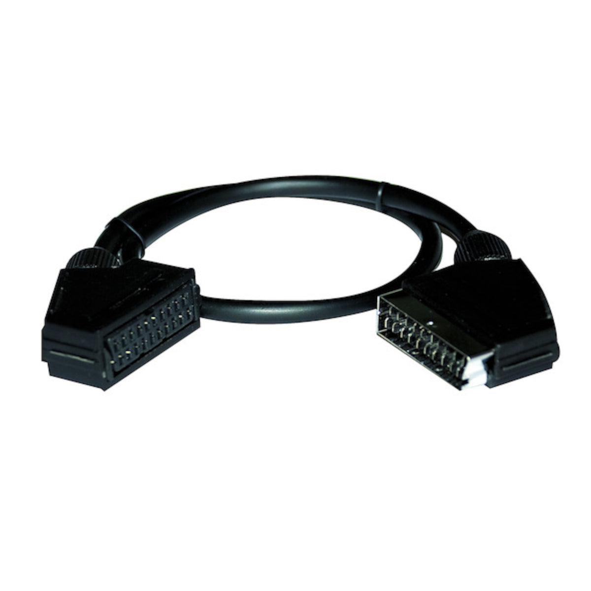 Cavo prolunga SCART maschio femmina 21 poli da 60 cm nero per audio e video