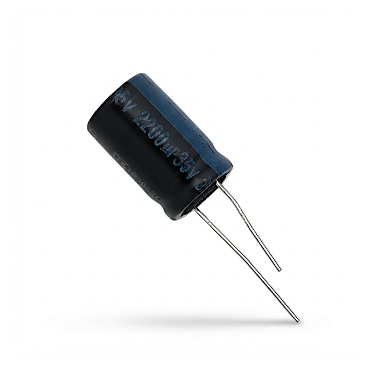 Condensatore elettrolitico radiale polarizzato Samwha 2200 microfarad 35V 105 gradi 16x32mm per circuiti elettronici