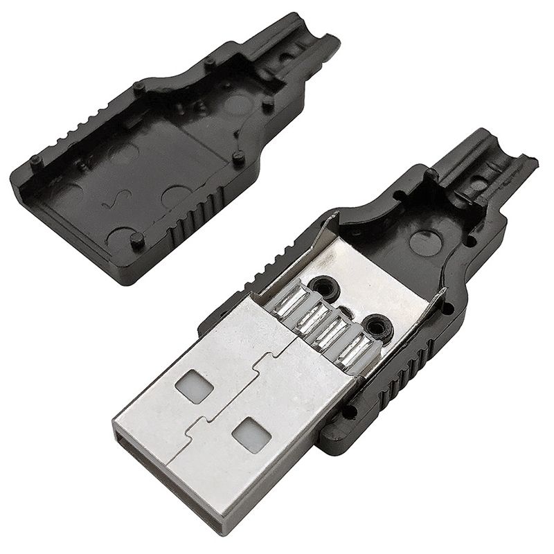 Connettore USB a saldare Type-A 2.0