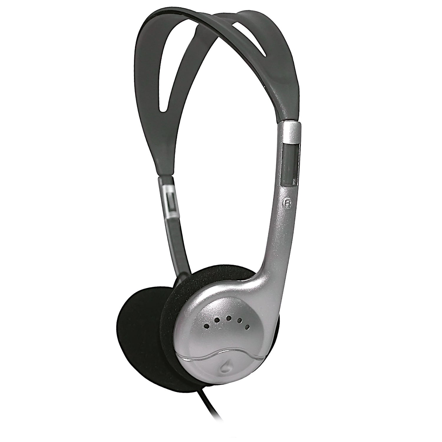 Cuffie stereo per TV Karma HP 1097TV con archetto regolabile, cavo extra-lungo da 5 metri, controllo volume in-line e diffusori da 30mm.