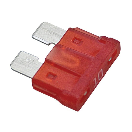 Fusibile a lama standard 19mm da 10A rosso 32V per protezione impianti auto, moto e veicoli industriali