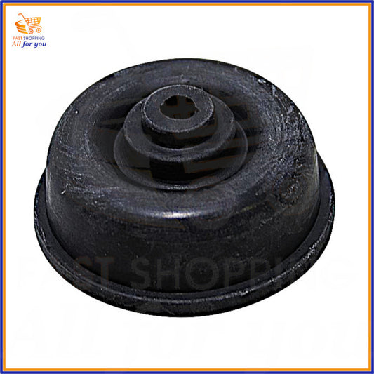 Membrana in gomma di ricambio nera, a forma di cupola con un foro centrale, per pompa o pistola dissaldante delle stazioni ZD-915 e ZD-917. L'immagine include il logo 'FAST SHOPPING All for you' e l'etichetta 'GARANZIA ITALIA'.
