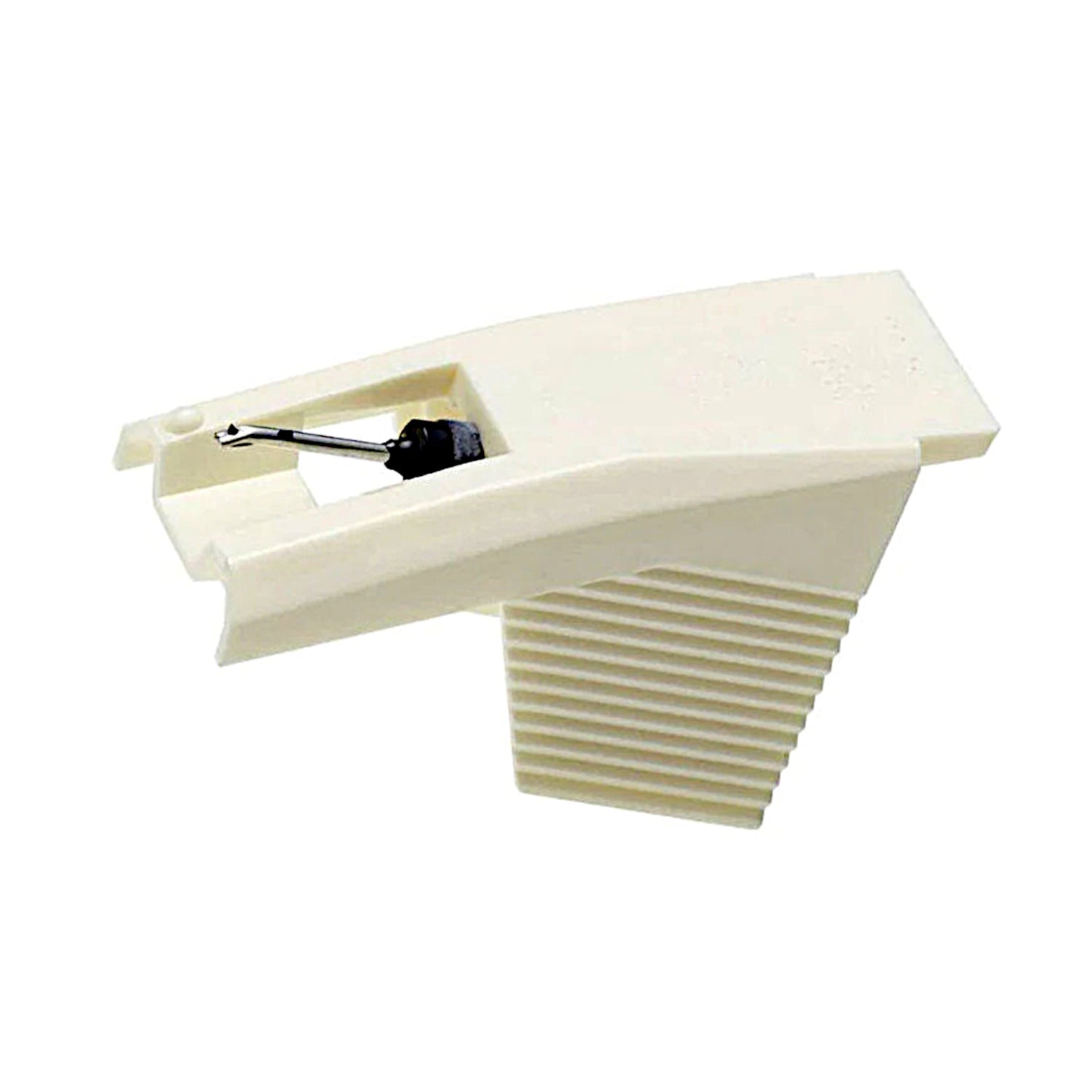 Puntina di ricambio compatibile Audio-Technica ATN3472P per giradischi, colore bianco, ideale per ripristinare la qualità audio e proteggere i vinili.