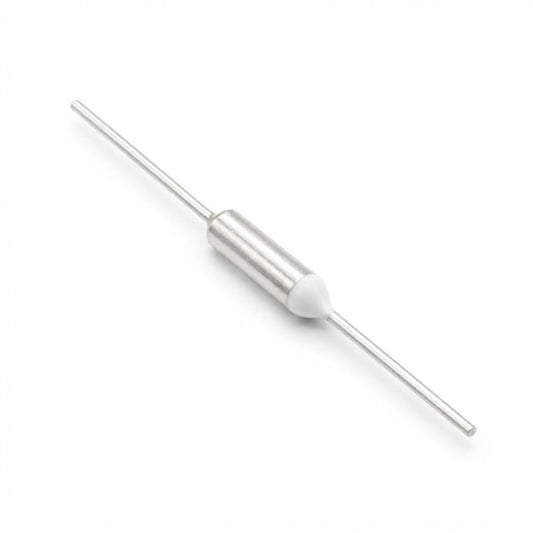 Termofusibile assiale cut-off 104°C 250V 10A per protezione termica di trasformatori e alimentatori