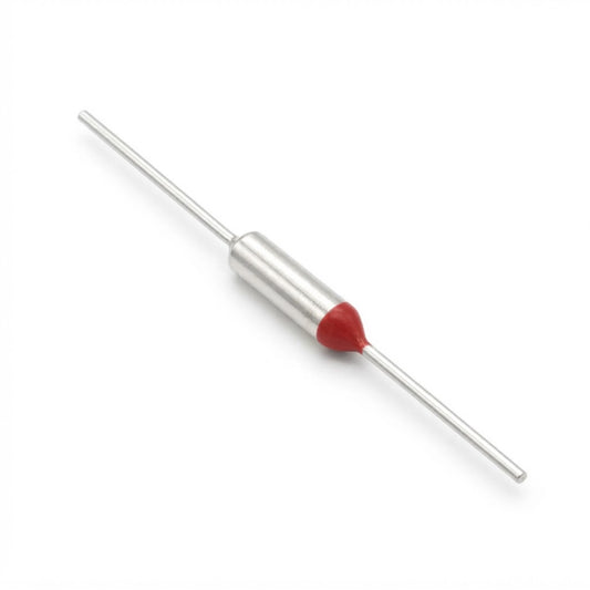 Termofusibile assiale cut-off 144°C 250V 10A per protezione termica di trasformatori e alimentatori