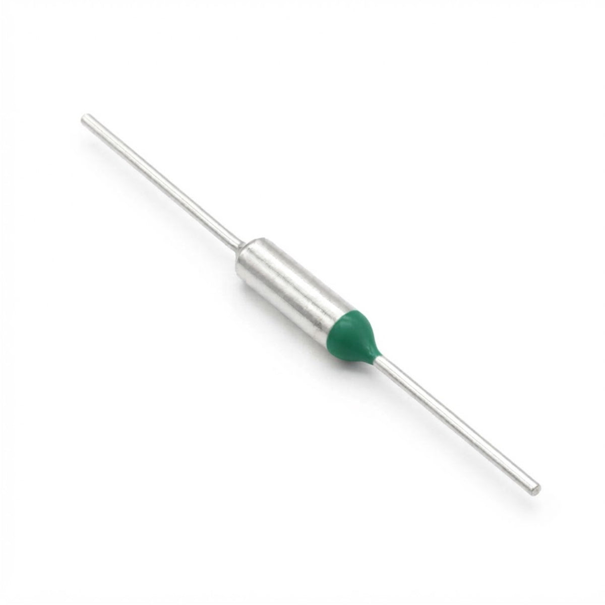 Termofusibile assiale cut-off 93°C 250V 10A per protezione termica di trasformatori e alimentatori