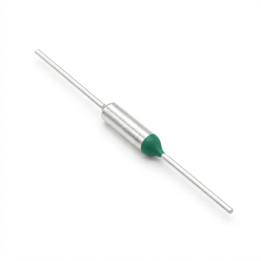 Termofusibile assiale cut-off 93°C 250V 10A per protezione termica di trasformatori e alimentatori