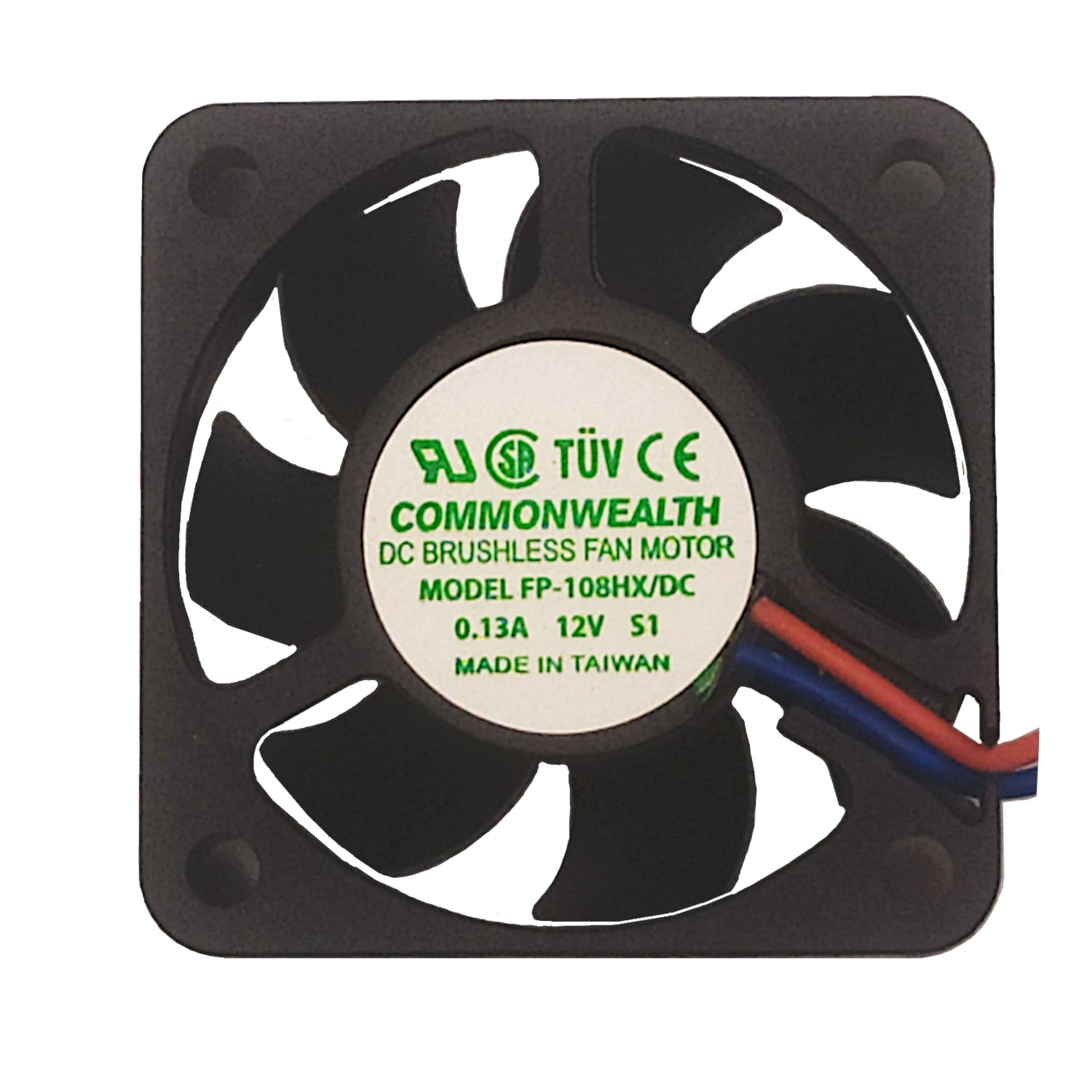 Ventola di raffreddamento 40x40x10 mm a 12V DC con cuscinetto a manicotto e portata d'aria di 7.70 CFM, ideale per PC, server e apparecchiature elettroniche.