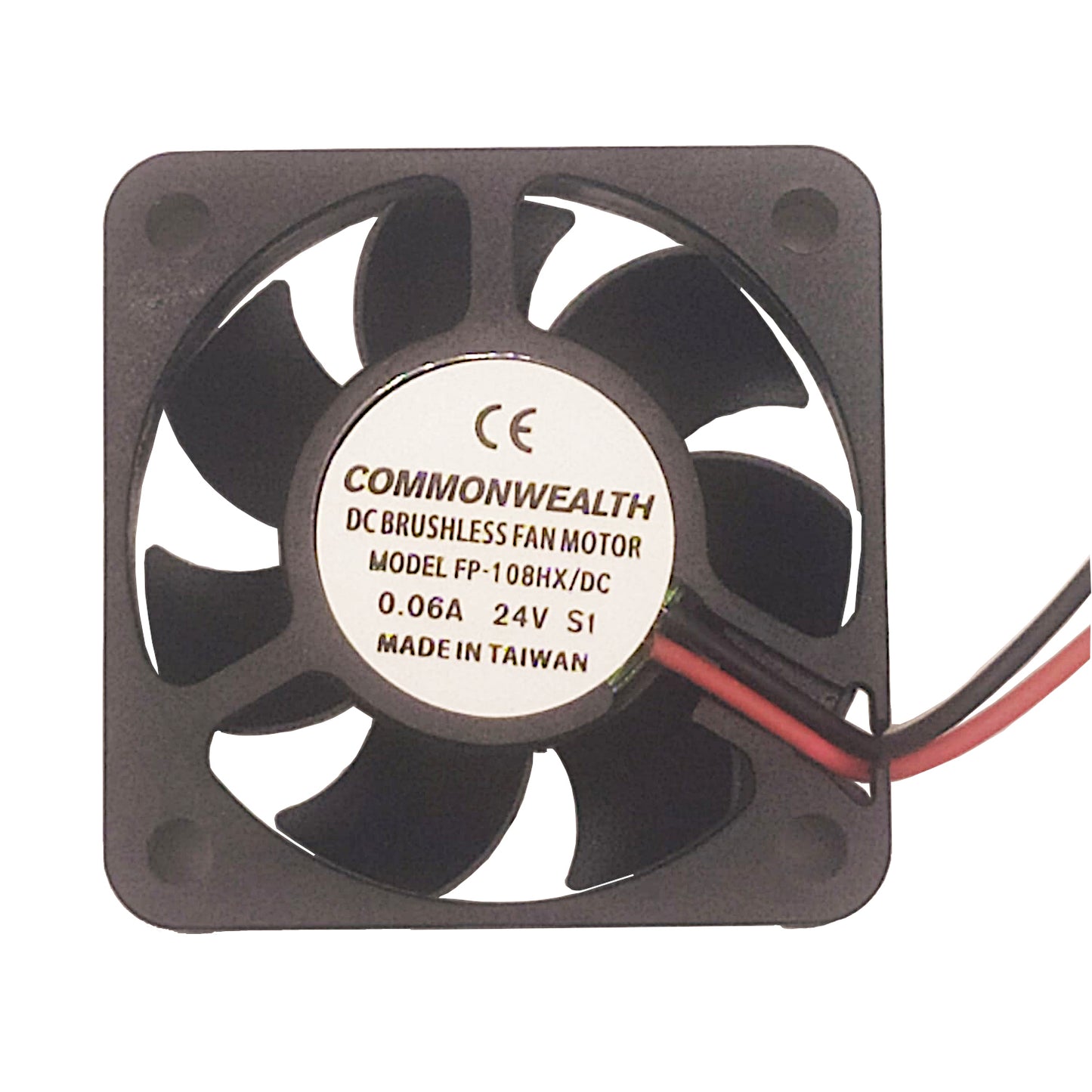 Ventola di raffreddamento silenziosa 40x40x10 mm a 24V DC con cuscinetti a manicotto e portata d'aria di 5.93 CFM, ideale per PC e schede elettroniche.
